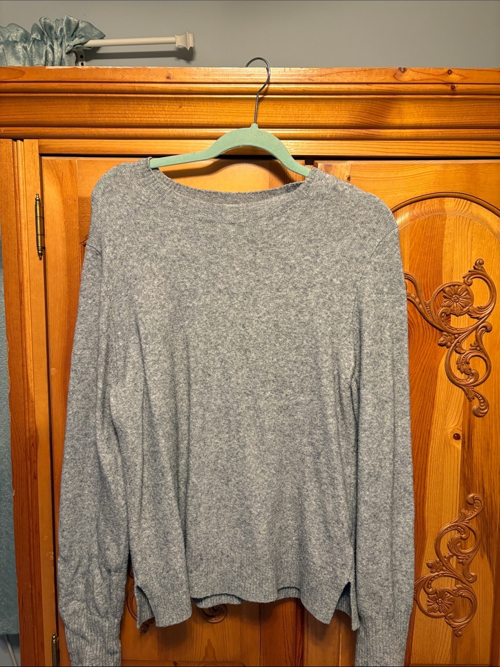 J. Crew Light Heather Gray Crewneck Sweater